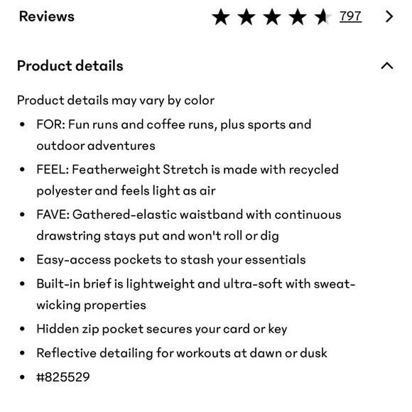 NWT Athleta weekender high rise shorts - Picture 5 of 7